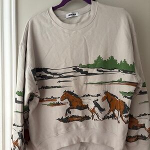 Anthropologie horse sweater